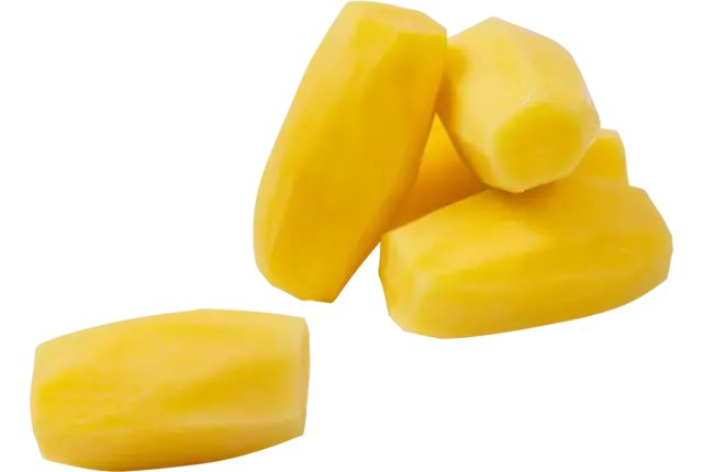 Getourneerde aardappel bak 1kg kist 6 stuks